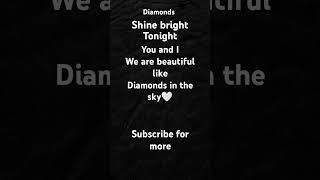 Diamond lyrics🤍 [upl. by Louisette]