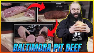 Ricetta Baltimora Pit Beef nel Barbecue  Grigliare Duro [upl. by Tshombe]