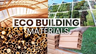 10 EcoFriendly Building Materials  Sustainable Design [upl. by Chaddie]