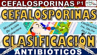 CEFALOSPORINAS CLASIFICACIÓN Y MECANISMO DE ACCIÓN  GuiaMed [upl. by Valerye139]