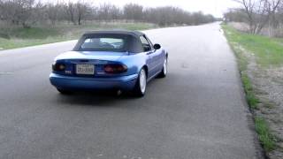 1994 Mazda Miata Megasquirt Launch Control Test [upl. by Ecirtahs]