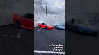 LSPowered Nissan 240SX S13 vs Corvette C5 Drifting Side by Side on Track  GSCN Videos 2024 [upl. by Noakes51]