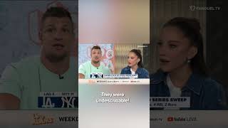 Rob Gronkowski reveals history with ‘maniac’ Yankees fan 😮  shorts [upl. by Jestude238]