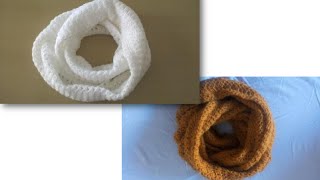 Dos bufandas magicas Cómo tejer en crochet la bufanda mágica [upl. by Annawyt435]