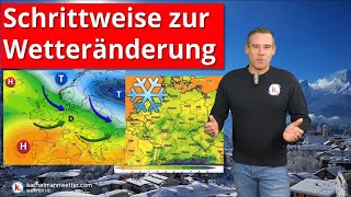 Schrittweise zur Wetteränderung erst mehr Tiefs dann Winteroptionen nächste Woche [upl. by Petuu]