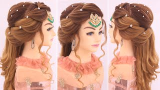 Bridal Hairstyles Kashees l Curly hairstyles l wedding hairstyles kashees l Indian Bridal Hairstyles [upl. by Letney]