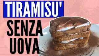 RICETTE FACILI E VELOCI TIRAMISÙ SENZA UOVA [upl. by Akeemahs]