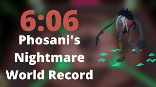 6060 WORLD RECORD Phosanis Nightmare Speedrun OSRS [upl. by Jaal]