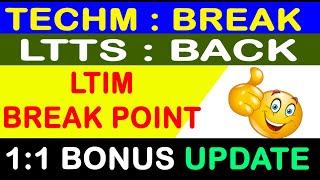 LTTS SHARE NEWS TECHM SHARE NEWS LTIM SHARE NEWS BONUS sharemarket [upl. by Ehling]