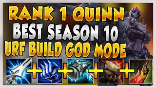 1 QUINN WORLD SHOWS YOU THE BEST URF BUILD IN 2020 TANK QUINN 47 KILL MONSTER  League of Legends [upl. by Intisar599]