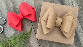 How To Make A Paper Bow  DIY Crafts  Gift Wrapping [upl. by Nilra782]