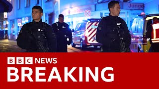 Several killed in knife attack in Solingen Germany  BBC News [upl. by Arlina]