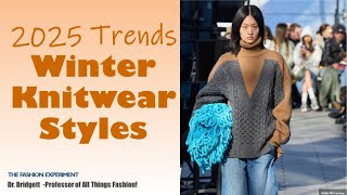 2025 Winter Forecast Knitwear Style Trends [upl. by Annawit644]