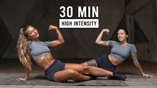 30 MIN KILLER HIIT Full Body Workout No Equipment No Repeat Home Workout [upl. by Adnih]