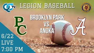 Legion Baseball Brooklyn Park  Anoka  Anoka MN   QCTV [upl. by Ronen]