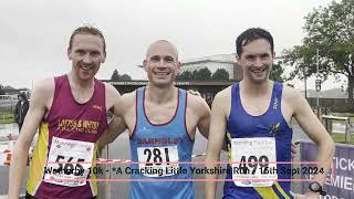 Wetherby 10k 2024 Mass Start amp Winner Finish Interviews 15th Sept 2024 [upl. by Elac]