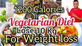 WEIGHT LOSS  Indian Weight Loss Vegetarian full day eating best diet plan 2021 [upl. by Ecinuahs]