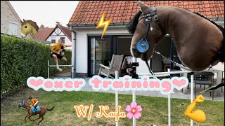 Eerste OXER Training Met KAYLA🌸 [upl. by Ahsauqram]