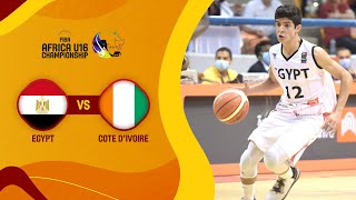 Egypt v Cote dIvoire  Full Game  FIBA U16 African Championship 2021 [upl. by Previdi]