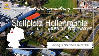 WOMOStellplatz Hollenmühle in Stemwede  Wohnwagen erlaubt  Endlich wieder Camping  Ancampen 2024 [upl. by Peta]