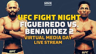 UFC Fight Night Figueiredo vs Benavidez 2 Virtual Media Day Live Stream  MMA Fighting [upl. by Colyer]