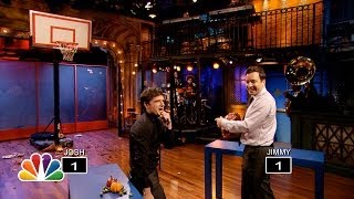 Thanksgiving Object Shootout with Josh Hutcherson Late Night with Jimmy Fallon [upl. by Broderick]