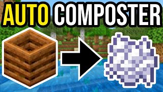 EASY AUTOMATIC COMPOSTER amp Bonemeal Farm  Minecraft Survival [upl. by Mcginnis]