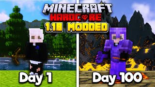 I Survived 100 Days in 118 MODDED Hardcore Minecraft Heres What Happened [upl. by Anola]