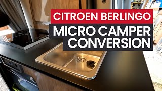 Citroen Berlingo Micro Campervan Conversion  Alternative Storage Unit [upl. by Vikky830]