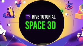 Rive  Space 3d  1 Part  Interactive Motion [upl. by Anum]