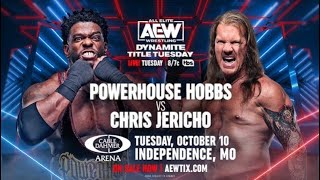 WWE 2K23 Powerhouse Hobbs Vs Chris Jericho  AEW Dynamite Title Tuesday [upl. by Aihsercal186]