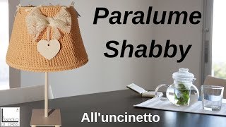 Tutorial portalampada paralume alluncinetto quotshabbyquot facilissima da fare [upl. by Airtemak]