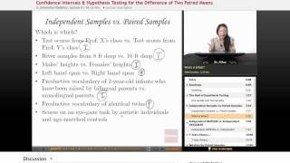 quotIndependent Samples vs Paired Samplesquot  Statistics with Educatorcom [upl. by Enelie325]