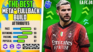 BEST LVL 60 META FULLBACK BUILD EA FC 24 Pro Clubs [upl. by Innos]