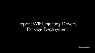 Inject Drivers Import WIM and Package Customization with Winclone 7 [upl. by Ened648]