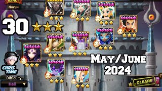 TOA Hell 30 Star Clear MayJune 2024 Summoners War [upl. by Yendirb373]