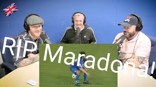 Diego Maradona Top 50 Amazing Skill Moves Ever REACTION  OFFICE BLOKES REACT [upl. by Bravar]