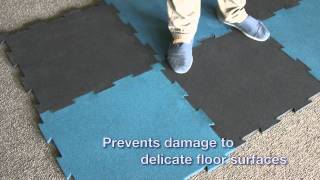 RubberCals PuzzleLock Rubber Floor Tiles for Gym Flooring and Garage Floor Applications [upl. by Aro29]