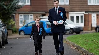 Jacob ReesMogg and son take the fight to Ukip in Rochester byelection [upl. by Ahsiri23]