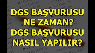 DGS Başvurusu Nasıl Yapılır  2019 [upl. by Helga]