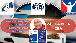 Como tirar sua carteira de piloto pela CBA Confederação Brasileira de Automobilismo do iRacing [upl. by Fletcher]