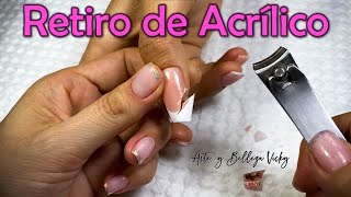 ✅Como Hacer RETIRO de UÑAS ACRILICAS paso a paso CLASE 12 Curso de Uñas PRINCIPIANTES [upl. by Fenwick253]