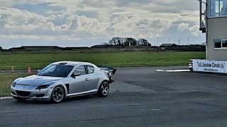 rx8 231 with bridgeport and 58 rear diff few laps of llandow 75 rpm new engine [upl. by Claybourne]