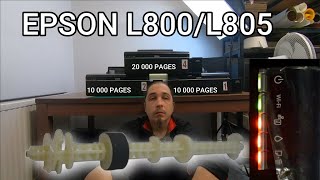 Epson L805800 after 10 000 and 20 000 prints or how to fix all blinking lights [upl. by Alric189]