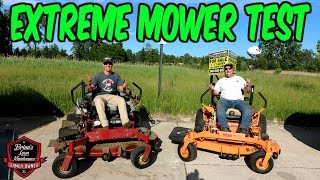 EXTREME Mower Testing SCAG Vs EXMARK ► Scag Turf Tiger 2 Vs Exmark Lazer Z XSeries ► Who Will Win [upl. by Donna638]