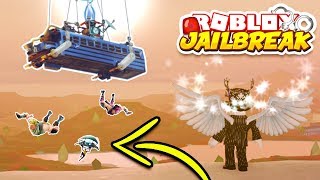 PLAYING FORTNITE IN ROBLOX JAILBREAK CHALLENGE [upl. by Polivy455]