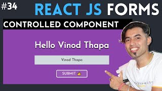 Forms in React JS in Hindi  React Controlled Vs Uncontrolled Component in Hindi in 2020 34 [upl. by Nnylekoorb]