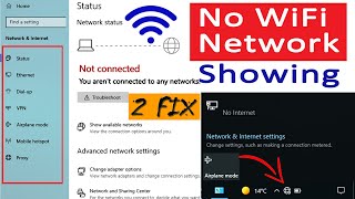 Fix WiFi not showing in settings on windows 10 fix missing WiFi [upl. by Ailuy]