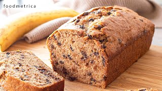 One Bowl Banana Bread No Eggs [upl. by Leona]