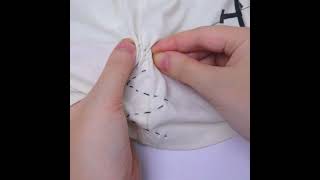 How to shorten a Tshirt at home quickly and beautifully kawaiicraft craft [upl. by Nilkoorb]